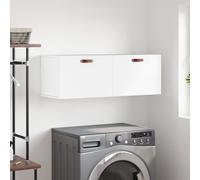 vidaXL Wall Cabinet White 100x36.5x35 cm Engineered Wood