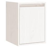 vidaXL Wall Cabinet White 30x30x40 cm Solid Wood Pine | Wall-mounted to free up floor space, Made from solid pine wood for long-lasting durability,