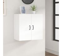(White) vidaXL Wall Cabinet Engineered Wood Floating TV Unit Cabinet Multi Colours