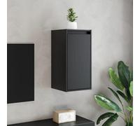 Vidaxl Wall Cabinets 2 Pcs Black 30X30X60 Cm Solid Wood Pine