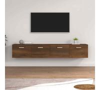 vidaXL Wall Cabinets 2 pcs Brown Oak 100x36.5x35 cm Engineered Wood UK HOT