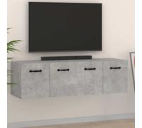 vidaXL Wall Cabinets 2 pcs Concrete Grey 80x35x36.5 cm Engineered Wood UK HOT