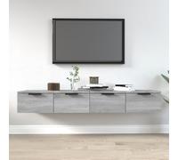 vidaXL Wall Cabinets 2 pcs Grey Sonoma 68x30x20 cm Engineered Wood