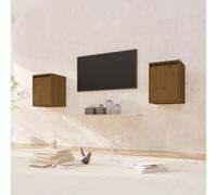 vidaXL Wall Cabinets 2 pcs Honey Brown 30x30x40 cm Solid Wood Pine