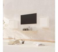 Vidaxl Wall Cabinets 2 Pcs White 30X30X40 Cm Solid Wood Pine
