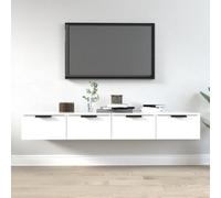 Vidaxl Wall Cabinets 2 Pcs White 68X30X20 Cm Engineered Wood