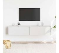 (white, 2) vidaXL Wall Cabinet Hanging Storage Cabinet Wall Cupboard Solid Wood Pine