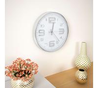vidaXL Wall Clock 30 cm Silver