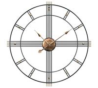 vidaXL Wall Clock, Battery-Operated Modern Quartz Round Wall Clock for Bathroom