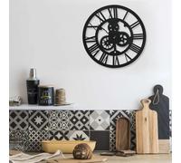 vidaXL Wall Clock Black 30 cm Acrylic