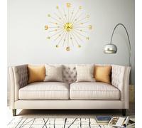 vidaXL Wall Clock Metal 70 cm Golden
