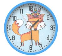 vidaXL Wall Clock Modern Quartz Round Wall Clock Blue Polystyrene and Glass