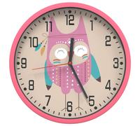 vidaXL Wall Clock Modern Quartz Round Wall Clock Pink Polystyrene and Glass