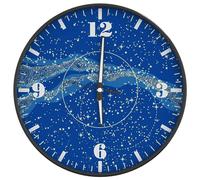vidaXL Wall Clock with Luminous Scales and Pointers Round Wall Clock Blue