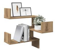 vidaXL Wall Corner Shelf Artisan Oak 40x40x49.5 cm Engineered Wood