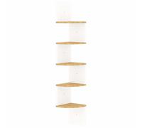 vidaXL Wall Corner Shelf Bedroom Living Room Wall-Mounted Hanging Wall Display S