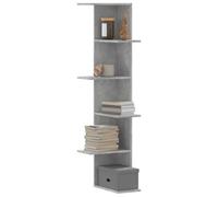 (concrete grey) vidaXL Wall Corner Shelf Wall Mounted Shelf Floating Shelf Engineered Wood