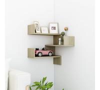 vidaXL Wall Corner Shelf Sonoma Oak 40x40x50 cm Engineered Wood