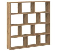 vidaXL Wall Cube Shelf 12 Compartments Artisian Oak Engineered Wood