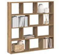 vidaXL Wall Cube Shelf 12 Compartments Artisian Oak Engineered Wood