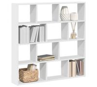 Vidaxl Wall Cube Shelf 12 Compartments White Engineered Wood