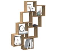 Vidaxl Wall Cube Shelf Artisan Oak 90X15X119.5 Cm Engineered Wood