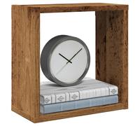 vidaXL Wall Cube Shelves 2 pcs Old Wood 30x15x30 cm Engineered Wood