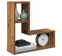 vidaXL Wall Cube Shelves 2 pcs Old Wood 50x15x50 cm Engineered Wood