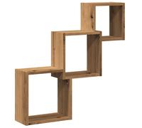 vidaXL Wall Cube Shelves Storage Floating Shelves Artisan Oak Engineered Wood