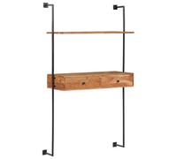 Vidaxl Wall Desk 90X40X170 Cm Solid Acacia Wood