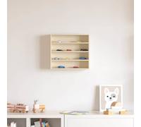vidaXL Wall Display Case Beige 40 x 8.5 x 37 cm Engineered Wood