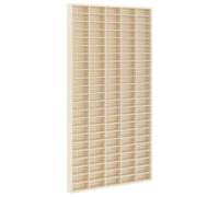 VidaXL Wall Display Case Wall-Mounted Beige 50 X 4.5 X 96 Cm