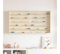 VidaXL Wall Display Case With Shelf Beige 100 X 8.5 X 54 Cm Plywood