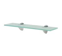vidaXL Wall Floating Shelf Panel Glass Sheet Plate Storage Room Shelving Display