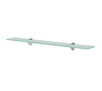 vidaXL Wall Floating Shelf Panel Glass Sheet Plate Storage Room Shelving Display