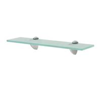 vidaXL Wall Floating Shelf Panel Glass Sheet Plate Storage Room Shelving Display