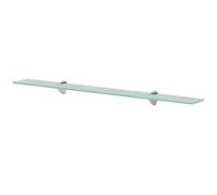 vidaXL Wall Floating Shelf Panel Glass Sheet Plate Storage Room Shelving Display