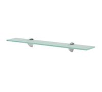 vidaXL Wall Floating Shelf Panel Glass Sheet Plate Storage Room Shelving Display