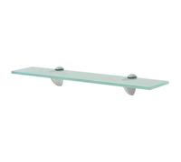 vidaXL Wall Floating Shelf Panel Glass Sheet Plate Storage Shelving Display