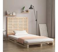 vidaXL Wall Headboard 126x3x91.5 cm Solid Wood Pine