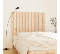 Vidaxl Wall Headboard 146.5X3X110 Cm Solid Wood Pine, Brown
