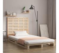 Vidaxl Wall Headboard 146X3X91.5 Cm Solid Wood Pine, Brown