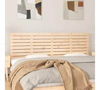 Wall Headboard Brown Solid Pine 206x3x63 cm Rustic Wall-Mounted Wooden Oak-look