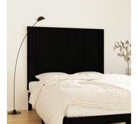 vidaXL Wall Headboard Black 146.5x3x110 cm Solid Wood Pine