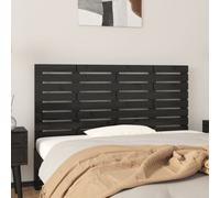 vidaXL Wall Headboard Black 156x3x63 cm Solid Wood Pine