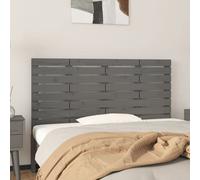 Vidaxl Wall Headboard Grey 146X3X63 Cm Solid Wood Pine, Grey