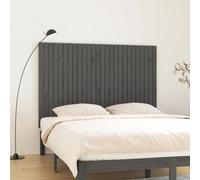 vidaXL Wall Headboard Grey 166x3x110 cm Solid Wood Pine