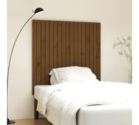 vidaXL Wall Headboard Honey Brown 108x3x110 cm Solid Wood Pine