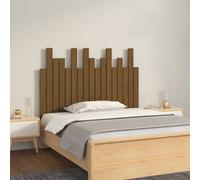 vidaXL Wall Headboard Honey Brown 108x3x80 cm Solid Wood Pine