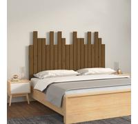 (honey brown, 127.5 x 3 x 80 cm) vidaXL Solid Wood Pine Wall Headboard Bedroom Bed Header Multi Colours/Sizes